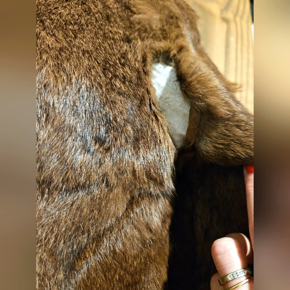 Vintage Rabbit Fur Mini Coat Size Small - Picture 11 of 15